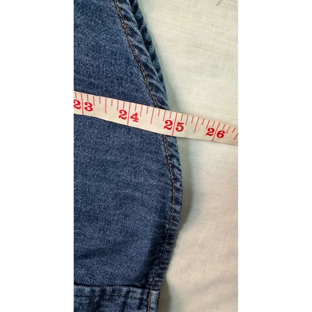 Gap Denim Girls XL Blue Western Snap Button Down Shirt Long Sleeve